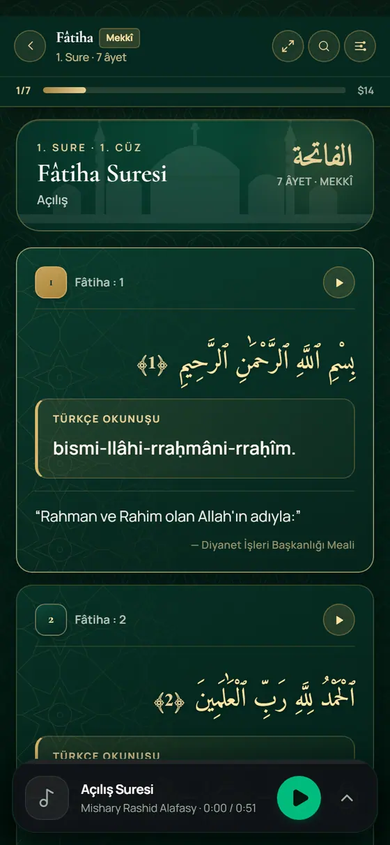 Sure Okuyucu ekranı